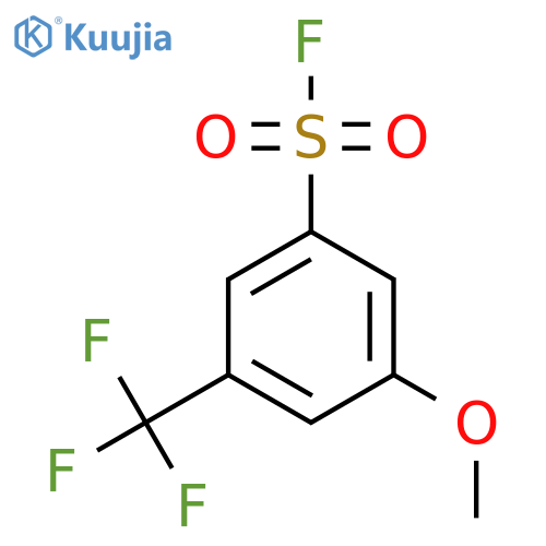 3-Methoxy-5-(trifluoromethyl)benzene-1-sulfonyl fluoride structure