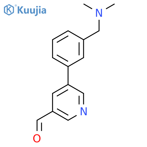5-{3-[(Dimethylamino)methyl]phenyl}pyridine-3-carbaldehyde structure