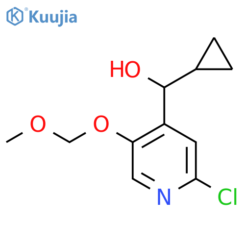 2-chloro-5-(methoxymethoxy)pyridin-4-yl(cyclopropyl)methanol structure