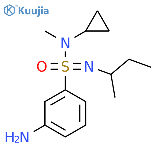 3-amino-N-(butan-2-yl)-N-cyclopropyl-N-methylbenzene-1-sulfonoimidamide structure