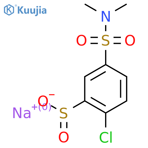Sodium 2-chloro-5-(dimethylsulfamoyl)benzene-1-sulfinate structure