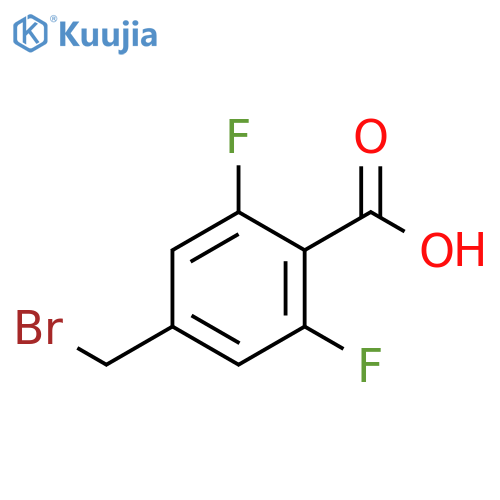 Benzoic acid, 4-(bromomethyl)-2,6-difluoro- structure