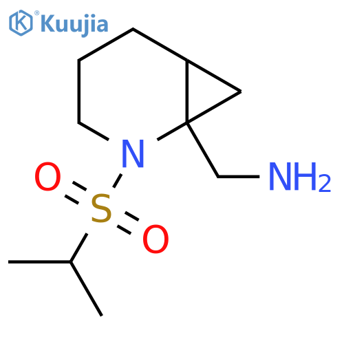 [2-(Propane-2-sulfonyl)-2-azabicyclo[4.1.0]heptan-1-yl]methanamine structure