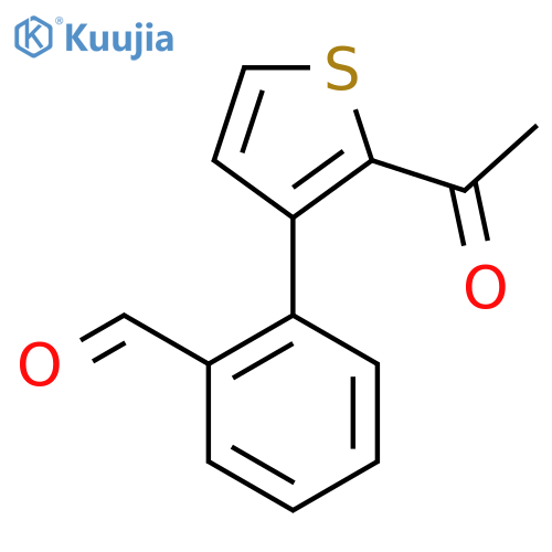 2-(2-Acetylthiophen-3-yl)benzaldehyde structure