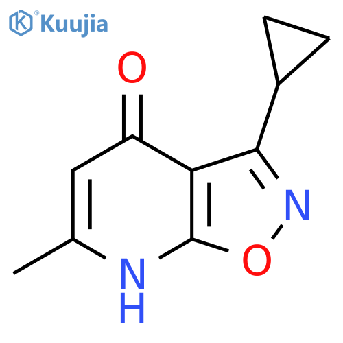 3-Cyclopropyl-6-methyl-[1,2]oxazolo[5,4-b]pyridin-4-ol structure