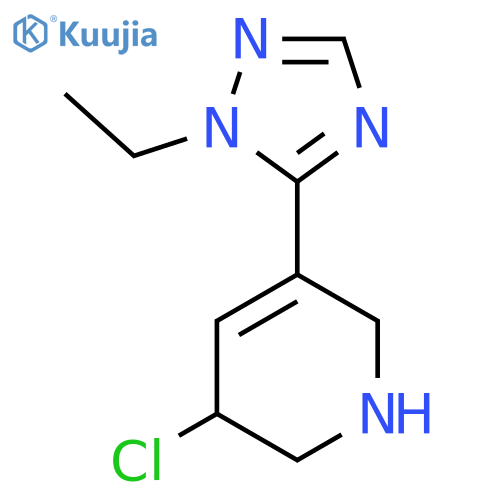 3-chloro-5-(1-ethyl-1H-1,2,4-triazol-5-yl)-1,2,3,6-tetrahydropyridine structure