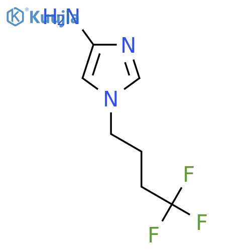 1-(4,4,4-trifluorobutyl)-1H-imidazol-4-amine structure