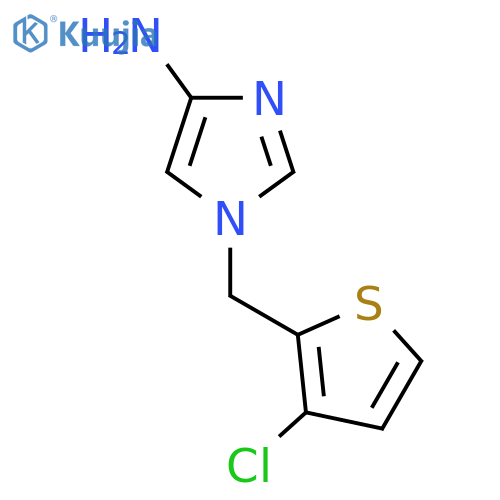 1-(3-chlorothiophen-2-yl)methyl-1H-imidazol-4-amine structure
