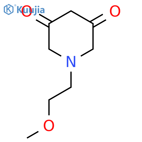 1-(2-methoxyethyl)piperidine-3,5-dione structure
