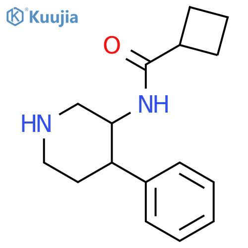 Cyclobutanecarboxamide, N-(4-phenyl-3-piperidinyl)- structure