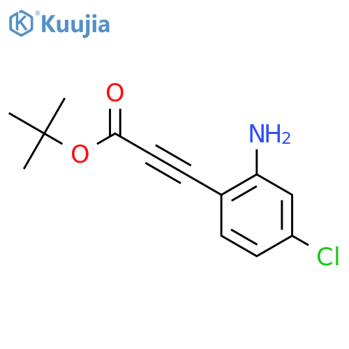 Tert-butyl 3-(2-amino-4-chlorophenyl)prop-2-ynoate structure