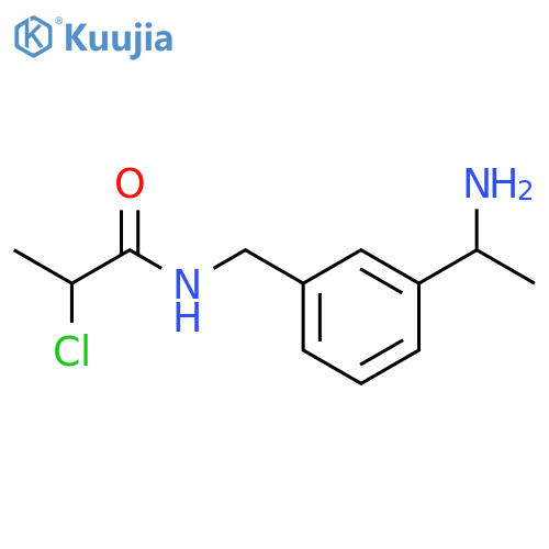 Propanamide, N-[[3-(1-aminoethyl)phenyl]methyl]-2-chloro- structure