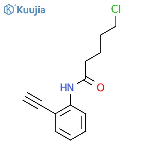 5-chloro-N-(2-ethynylphenyl)pentanamide structure