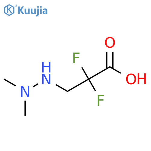 3-(2,2-Dimethylhydrazinyl)-2,2-difluoropropanoic acid structure
