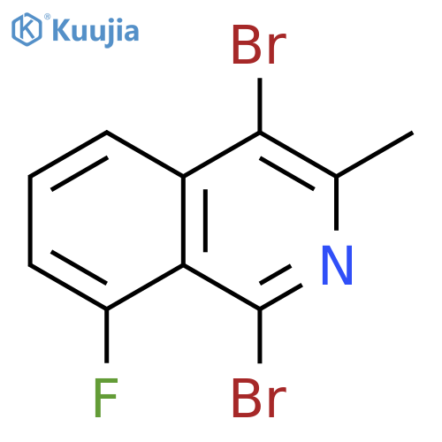 Isoquinoline, 1,4-dibromo-8-fluoro-3-methyl- structure