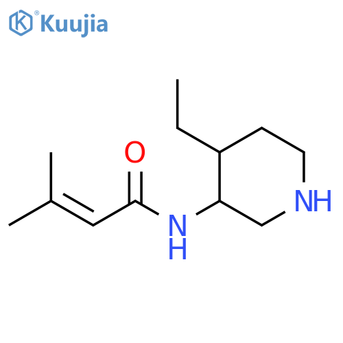 2-Butenamide, N-(4-ethyl-3-piperidinyl)-3-methyl- structure