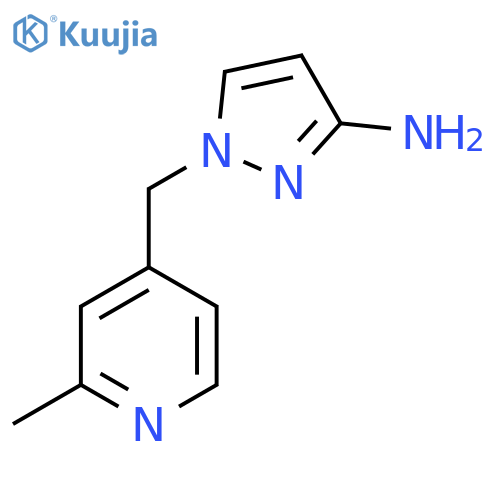 1-(2-methylpyridin-4-yl)methyl-1H-pyrazol-3-amine structure