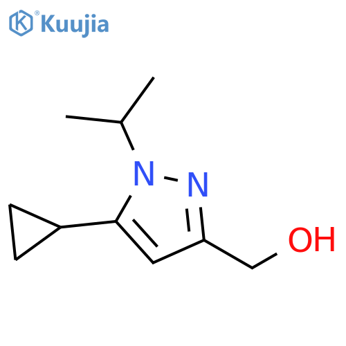 1H-Pyrazole-3-methanol, 5-cyclopropyl-1-(1-methylethyl)- structure