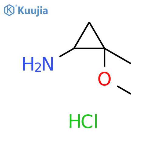 Cyclopropanamine, 2-methoxy-2-methyl-, hydrochloride (1:1) structure