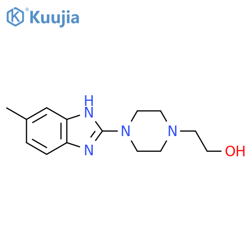 2-4-(6-methyl-1H-1,3-benzodiazol-2-yl)piperazin-1-ylethan-1-ol structure