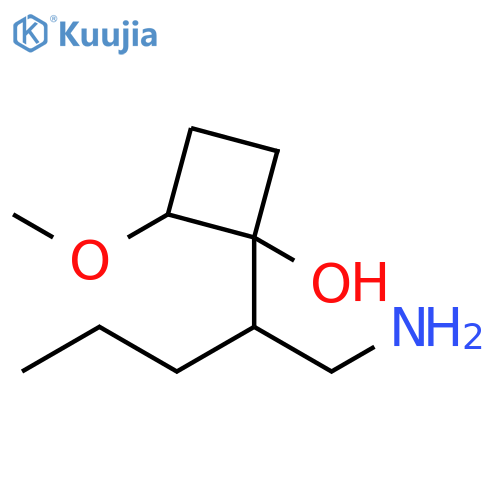 Cyclobutanol, 1-[1-(aminomethyl)butyl]-2-methoxy- structure