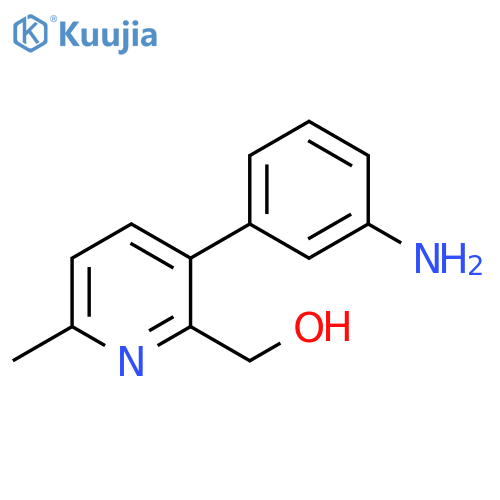 2-Pyridinemethanol, 3-(3-aminophenyl)-6-methyl- structure