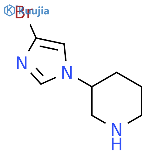 3-(4-bromo-1H-imidazol-1-yl)piperidine structure