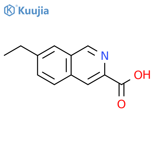 3-Isoquinolinecarboxylic acid, 7-ethyl- structure