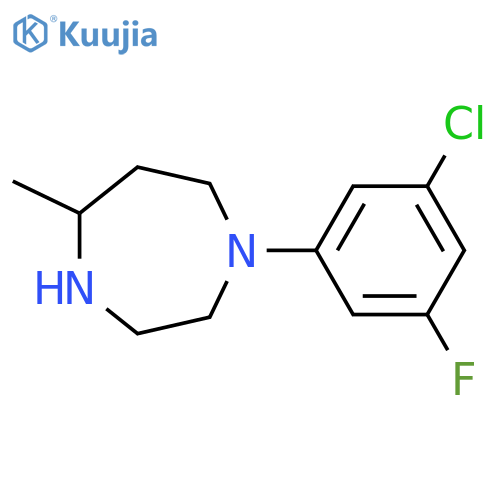 1-(3-Chloro-5-fluorophenyl)-5-methyl-1,4-diazepane structure