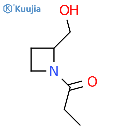 1-[2-(Hydroxymethyl)azetidin-1-yl]propan-1-one structure