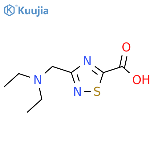 3-[(Diethylamino)methyl]-1,2,4-thiadiazole-5-carboxylic acid structure