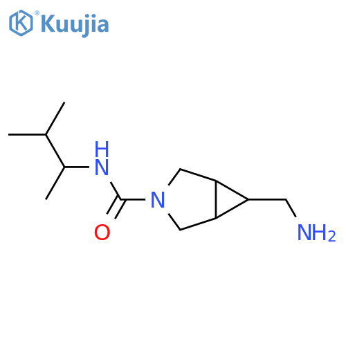 6-(aminomethyl)-N-(3-methylbutan-2-yl)-3-azabicyclo[3.1.0]hexane-3-carboxamide structure