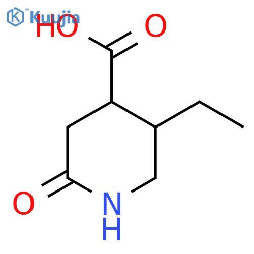 5-Ethyl-2-oxopiperidine-4-carboxylic acid structure