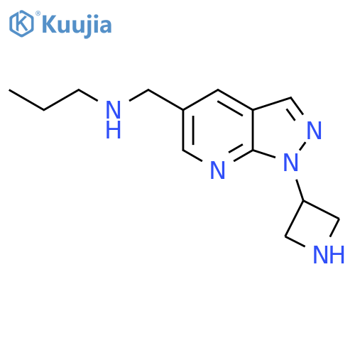 {1-(azetidin-3-yl)-1H-pyrazolo3,4-bpyridin-5-ylmethyl}(propyl)amine structure