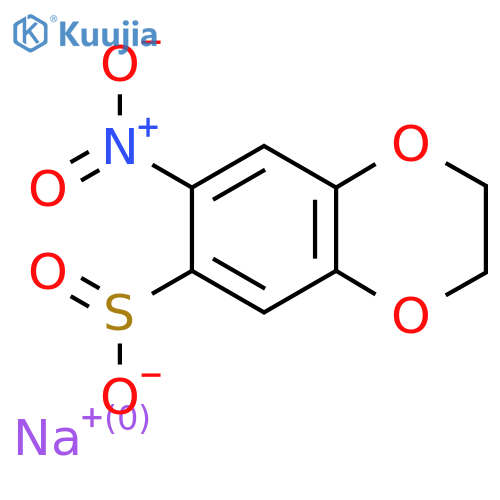 Sodium 7-nitro-2,3-dihydro-1,4-benzodioxine-6-sulfinate structure