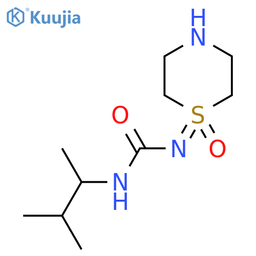 3-(3-methylbutan-2-yl)-1-(1-oxo-1lambda6-thiomorpholin-1-ylidene)urea structure