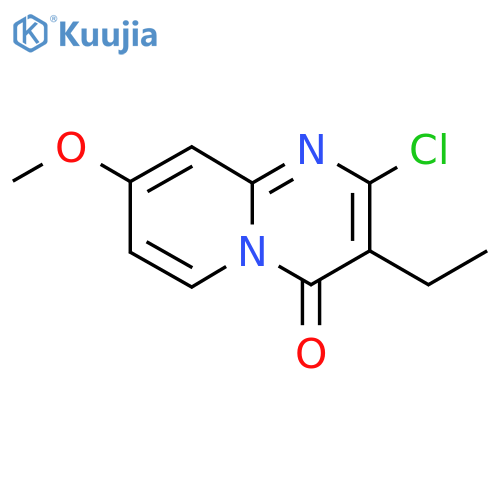 2-chloro-3-ethyl-8-methoxy-4H-pyrido1,2-apyrimidin-4-one structure