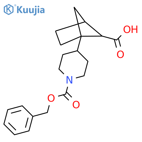1-{1-[(Benzyloxy)carbonyl]piperidin-4-yl}bicyclo[2.1.1]hexane-5-carboxylic acid structure