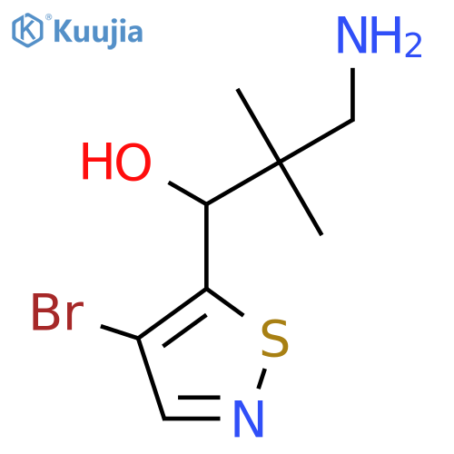 5-Isothiazolemethanol, α-(2-amino-1,1-dimethylethyl)-4-bromo- structure