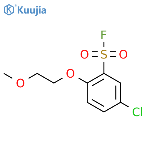 5-Chloro-2-(2-methoxyethoxy)benzene-1-sulfonyl fluoride structure
