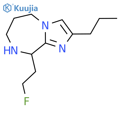 9-(2-fluoroethyl)-2-propyl-5H,6H,7H,8H,9H-imidazo[1,2-a][1,4]diazepine structure
