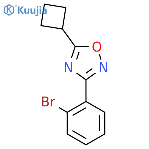 3-(2-Bromophenyl)-5-cyclobutyl-1,2,4-oxadiazole structure