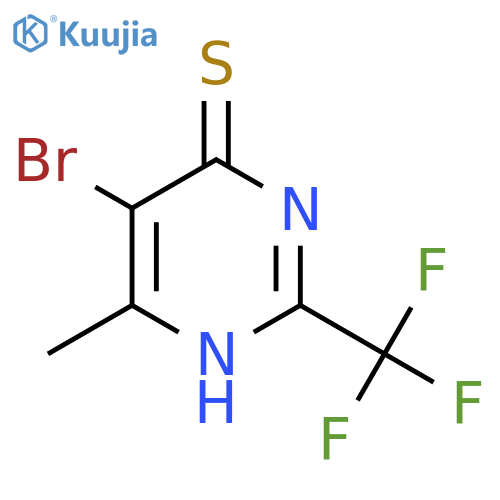 5-Bromo-6-methyl-2-(trifluoromethyl)pyrimidine-4-thiol structure