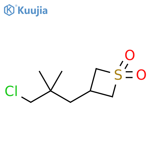 Thietane, 3-(3-chloro-2,2-dimethylpropyl)-, 1,1-dioxide structure