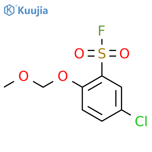 5-Chloro-2-(methoxymethoxy)benzene-1-sulfonyl fluoride structure