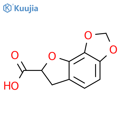 Furo[2,3-e]-1,3-benzodioxole-7-carboxylic acid, 6,7-dihydro- structure