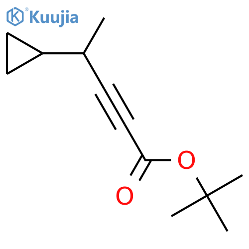 Tert-butyl 4-cyclopropylpent-2-ynoate structure
