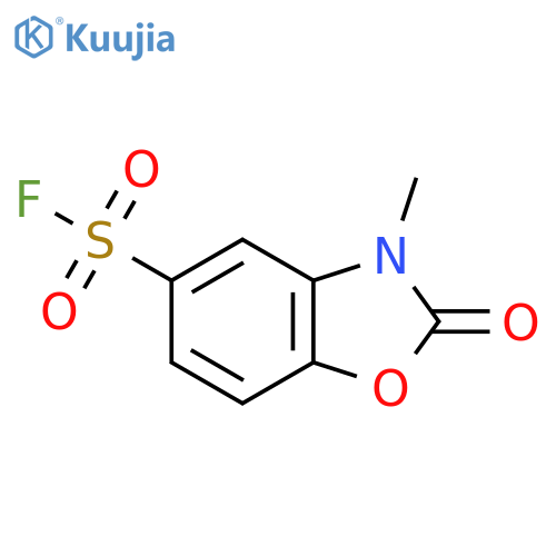 3-Methyl-2-oxo-2,3-dihydro-1,3-benzoxazole-5-sulfonyl fluoride structure