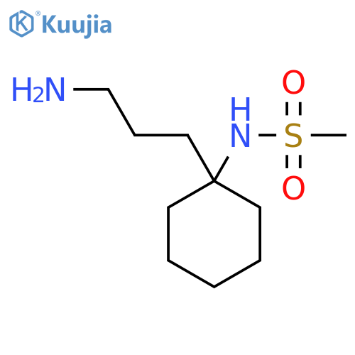 N-[1-(3-aminopropyl)cyclohexyl]methanesulfonamide structure