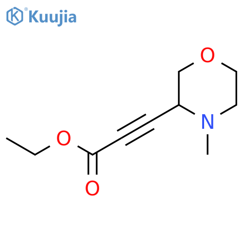 Ethyl 3-(4-methylmorpholin-3-yl)prop-2-ynoate structure